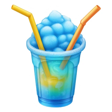 Blue slushy sticker