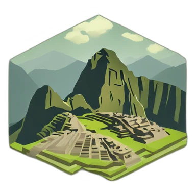 Machu Picchu mountain sticker