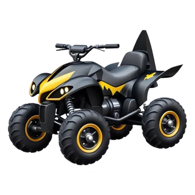 batmobile atv quad cross sticker