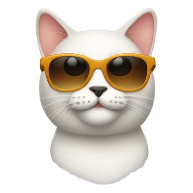 Cat with sunglasses sticker