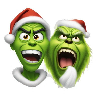 Scream and the grinch sticker