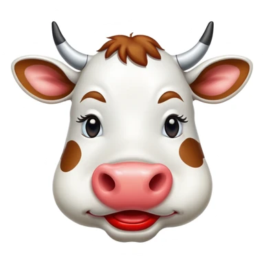Vaca con labios sticker
