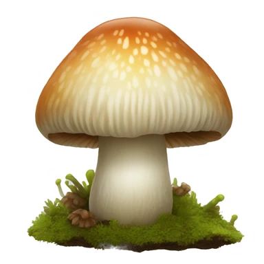 Hericium erinaceus mushroom sticker