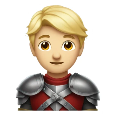 A boy knight Link with blonde hair and red eyes smirking sticker