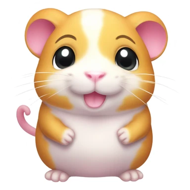 valentine pink hamtaro sticker