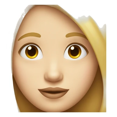 smiling girl with long hair and plump lips sticker