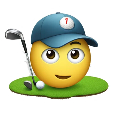Golf player hole in one  sticker