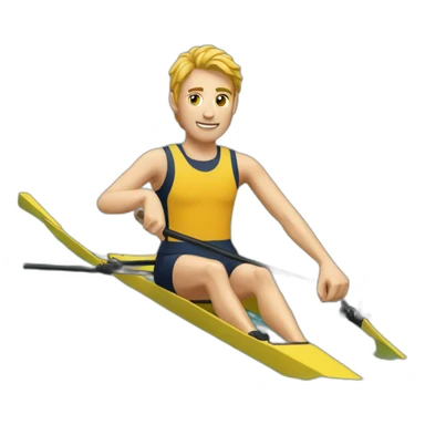 A rower sticker