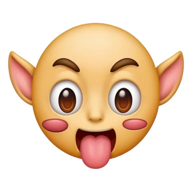 A face emoji with X for eyes and tongue sticking out sticker