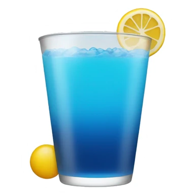  drinks in color blue sticker