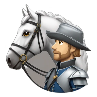 Une cavalière avec son cheval sticker