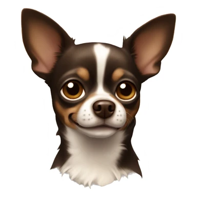 dark brown and tan chihuahua sticker