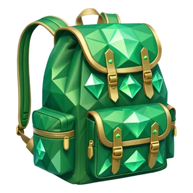 fantasy green magic backpack emoji low poly

































 sticker
