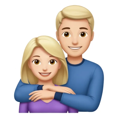 Woman straddling man sticker