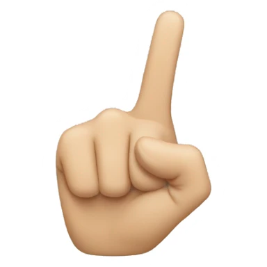 finger pointing to the screen sticker