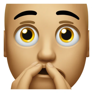 waterinh eyes with fingers pointing together sticker