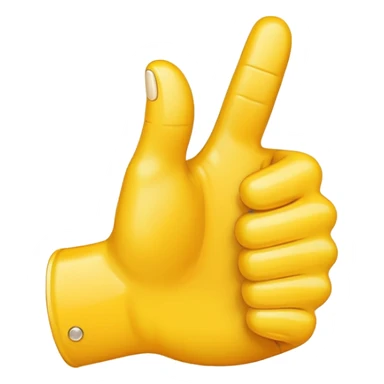 thumbs up emoji, yellow hand sticker