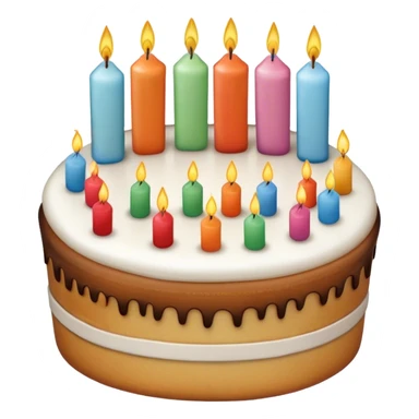 A handwritten mathematical Pi number that is celebrating a birthday with a cake sticker