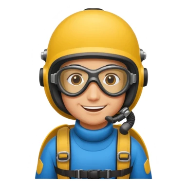 parachute diver sticker