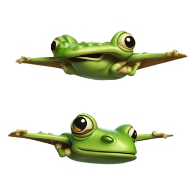 slack frog flying an xwing sticker