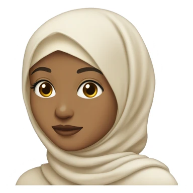 hijab , light skin , pretty sticker