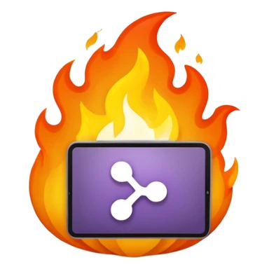 microsoft teams on fire sticker