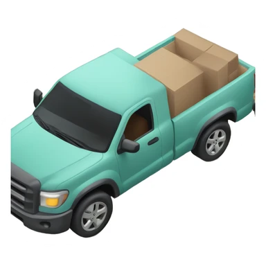 pick up truck and AR in bed sticker