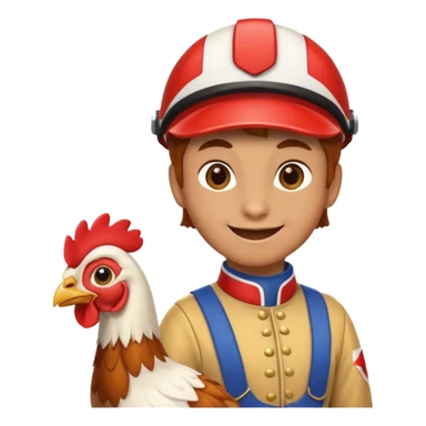 Chicken jockey ￼ sticker
