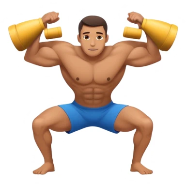 push-up with a clap behind your back sticker