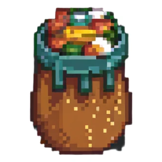 Korean corn dog, pixel art style, retro vibe sticker