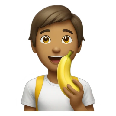 Gordinha comendo pão com banana sticker