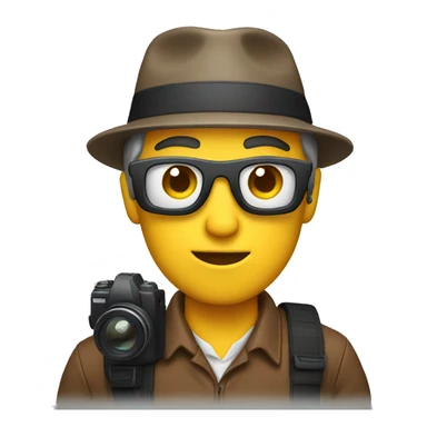 A man with camera  sticker