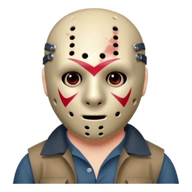 Jason Voorhees, looking cute, looks like he is in love sticker