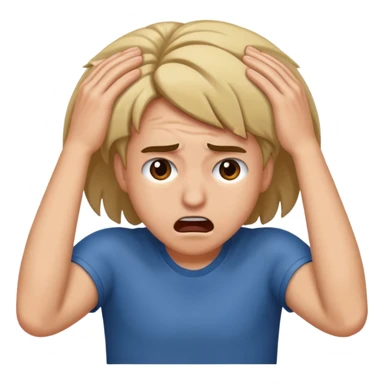 Péter un plomb/ s'arracher les cheveux  sticker