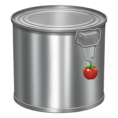 an open tin can  sticker