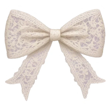 Lace bow  sticker