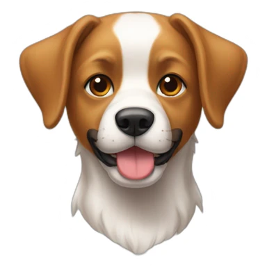 In roux sur un chien sticker