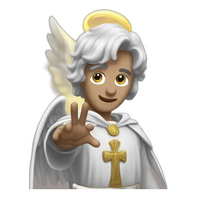 Supernatural archangel Gabriel finger snap sticker