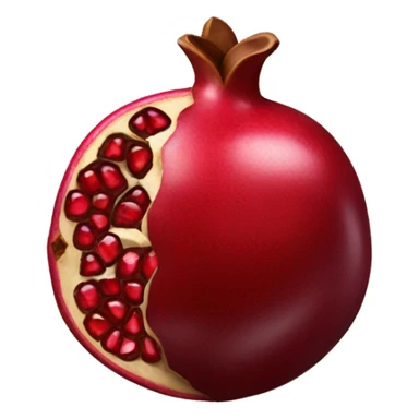 Pomegranate in chocolate sticker