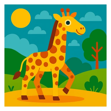 Giraffe sticker