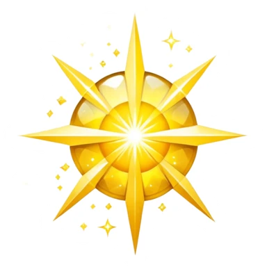 bright yellow sparkles sticker