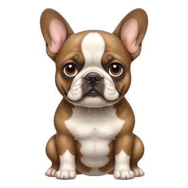 Brindle French bulldog sticker