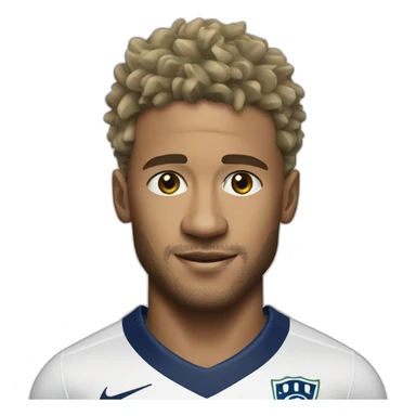 Neymar realistic football player sticker