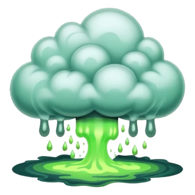 a poisonous cloud of gas, dark swamp color sticker