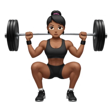Deadlift woman black sticker