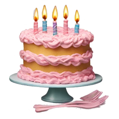 Aesthetic Birthdaycake sticker