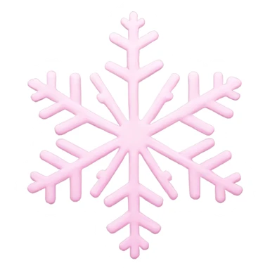 pastel pink snowflake  sticker