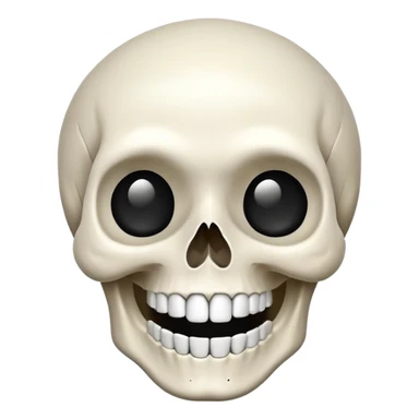 happy skull sticker