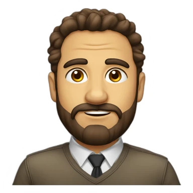 anteojos-barba-rubio pelado sticker