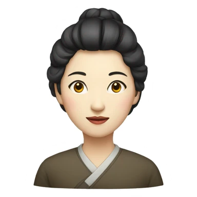 chinese writer woman sticker